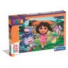 248261 PUZZLE 24 EL. MAXI SUPERCOLOR. DORA CLEMENTONI