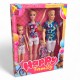 803445 LALKA ZESTAW RODZINA DZIEWCZYNKA + CHŁOPAK + DWIE CÓRKI BEST MS TOYS
