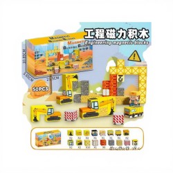 804343 KLOCKI MAGNETYCZNE KONSTRUKCYJNE 50EL PLAC BUDOWY BEST MS TOYS