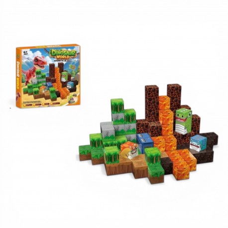 804237 KLOCKI MAGNETYCZNE KONSTRUKCYJNE 100EL DINOZAURY BEST MS TOYS