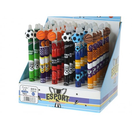 367663 DŁUGOPIS ŻELOWY ŚCIERALNY Z PIŁKĄ ADAR