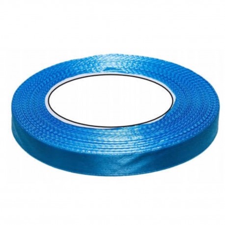 707296 WSTĄŻKA SATYNOWA BŁĘKITNA NIEBIESKA 6x32 BREWIS