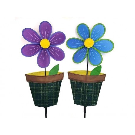 574694 WIATRACZEK WIATRAK KWATEK W DONICZCE 30CM MIX KOLOR ADAR