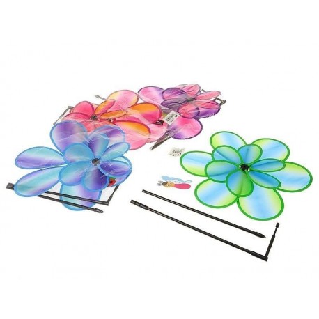 562714 WIATRACZEK WIATRAK KWIATEK Z OWADEM 34CM MIX KOLOR ADAR