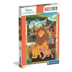 263141 CLEMENTONI PUZZLE 60 MAXI KRÓL LEW SUPER KOLOR