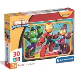 208395 CLEMENTONI PUZZLE 30 EL IRON MAN SUPER COLOR