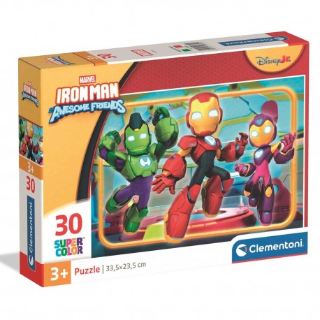 208395 CLEMENTONI PUZZLE 30 EL IRON MAN SUPER COLOR