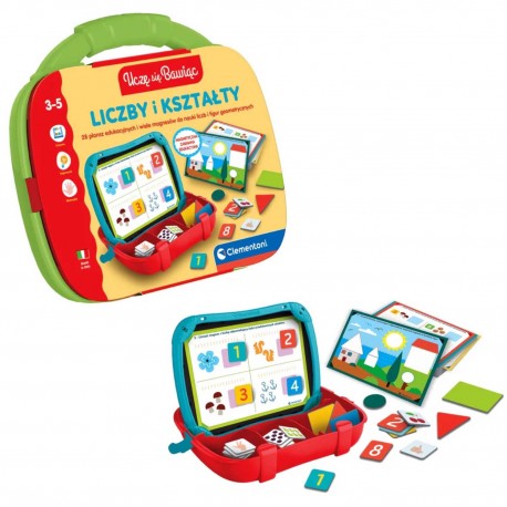 504176 CLEMENTONI EDUKACYJNA WALIZECZKA LICZBY I KSZTAŁTY