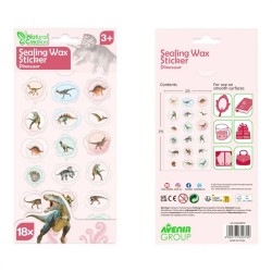 320799 NAKLEJKI WOSKOWE - DINOZAURY MGD