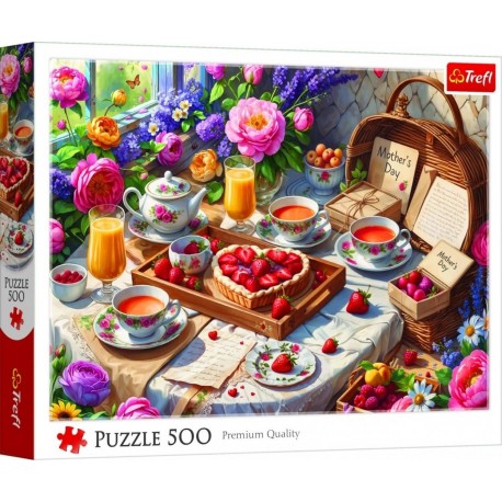 37560 TREFL PUZZLE 500 EL SŁODKOŚCI NA DZIEŃ MAMY