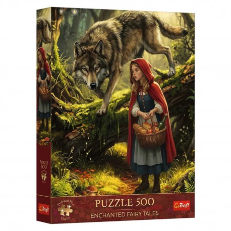 37632 TREFL PUZZLE 500EL CZERWONY KAPTUREK I WILK