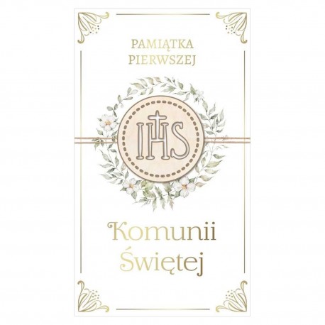 793985 KARNET PAMIĄTKA PIERWSZEJ KOMUNII ŚWIĘTEJ 130x210 Z KOPERTĄ ARMIN STYLE