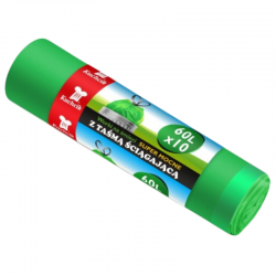 028529 WORKI NA ŚMIECI SUPER MOCNE ZIELONE 60 LITRÓW 10X 7&7