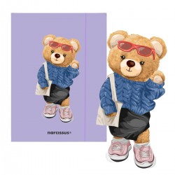 901968 Teczka A4 z gumką Teddies& Misia SZTUKA RODZINNA