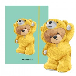 901951 Teczka A4 z gumką Teddies& Miś w dresiku SZTUKA RODZINNA