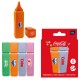 383099 ZAKREŚLACZE 4 KOLORY W PUDEŁKU COCA-COLA MIX 1 INTERDRUK