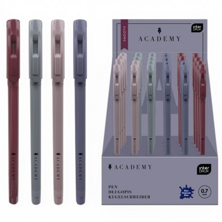 362261 DŁUGOPIS Z GRIPEM NIEBIESKI SMOOTH ACADEMY&nbsp;INTERDRUK