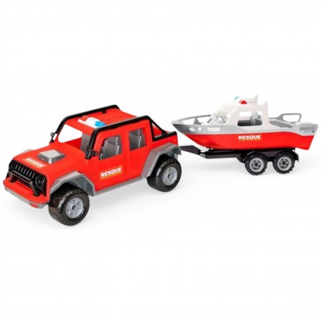 102928 SAMOCHÓD TERENOWY Z MOTORÓWKA STRAŻ POŻARNA MKTOYS