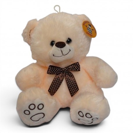 243018 DEEF MASKOTKA PLUSZOWY MIŚ KREMOWY 28 CM