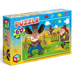 301881 KOWBOJE STRAŻACY PUZZLE 60EL MULTIGRA