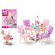 131617 BARBIE ZESTAW PODWIECZOREK MEBELKI DLA LALKI BARBIE