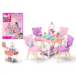 131617 BARBIE ZESTAW PODWIECZOREK MEBELKI DLA LALKI BARBIE