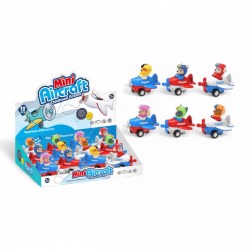 469129 SAMOLOT Z NAPĘDEM PIESEK 6 kol. DISPLAY BIGTOYS