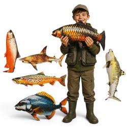 RYBAMALA PLUSZAK PLUSZOWA RYBA 60CM MIX WZORÓW