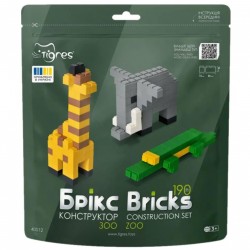 102126 KLOCKI ZOO 190EL MKTOYS