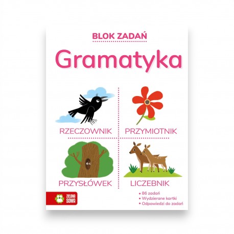 998788 BLOK ZADAŃ GRAMATYKA ZIELONA SOWA