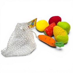 908394 PLUSZOWE WARZYWA I OWOCE W SIATCE FHTOYS