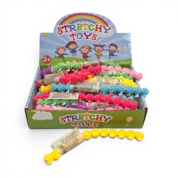 903771 ROZCIĄGLIWE ROBACZKI BRANSOLETKA STONOGA MIX KOLOR FHTOYS