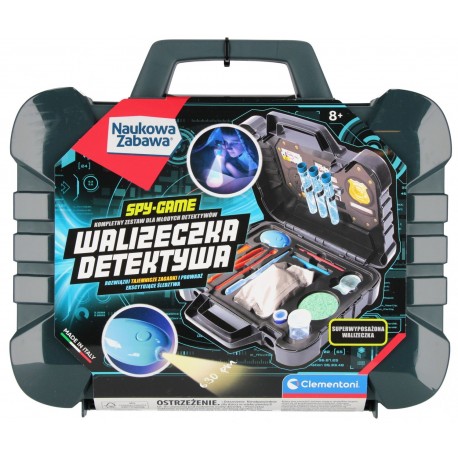 504503 CLEMENTONI WALIZECZKA DETEKTYWA SPY-GAME WALIZKA CLEMENTONI 50450 CLM