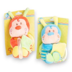 222686 DEEF PLUSZOWA PSZCZÓŁKA BABBY Z KÓŁKIEM 2 WZORY