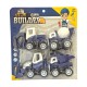 012186 POJAZDY BUDOWLANE ZESTAW 4 SZTUK NIEBIESKIE FH TOYS