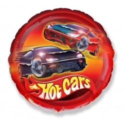 343557 BALON FOLIOWY HOT CARS 45CM GODAN
