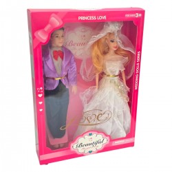 012797 LALKA PANNA MŁODA + PAN MŁODY ZESTAW ŚLUBNY FH TOYS