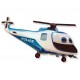 340990 BALON FOLIOWY 24" HELIKOPTER NIEBIESKI 60CM GODAN