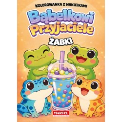 775242 MARTEL KOLOROWANKA Z NAKLEJKAMI BĄBELKOWI PRZYJACIELE ŻABKI