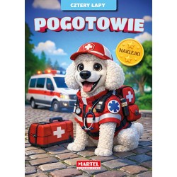 775037 MARTEL KOLOROWANKA Z NAKLEJKAMI CZTERY ŁAPY. POGOTOWIE