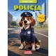 775020 MARTEL KOLOROWANKA Z NAKLEJKAMI CZTERY ŁAPY. POLICJA