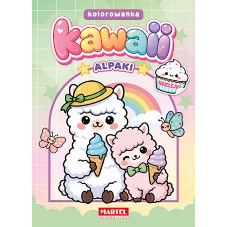 520941 MARTEL KOLOROWANKA Z NAKLEJKAMI KAWAII ALPAKI