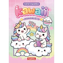 520958 MARTEL KOLOROWANKA Z NAKLEJKAMI KAWAII JEDNOROŻCE