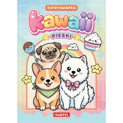 520965 MARTEL KOLOROWANKA Z NAKLEJKAMI KAWAII PIESKI