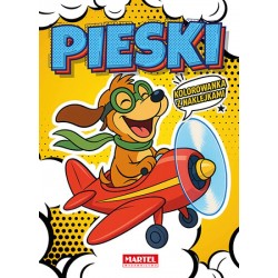 520422 MARTEL KOLOROWANKA Z NAKLEJKAMI KOMIKSOWA PIESKI