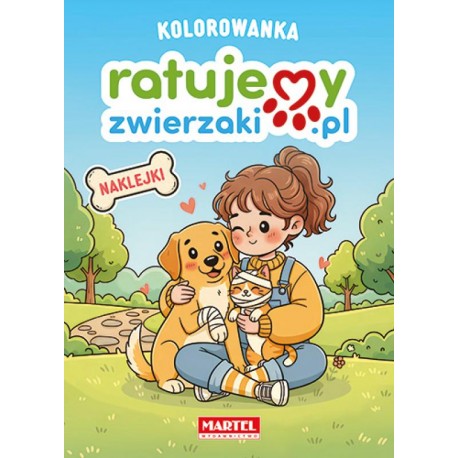 520927 MARTEL KOLOROWANKA Z NAKLEJKAMI RATUJEMYZWIERZAKI.PL