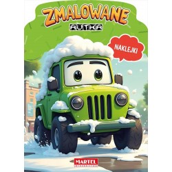 520736 MARTEL KOLOROWANKA Z NAKLEJKAMI ZMALOWANE AUTKA