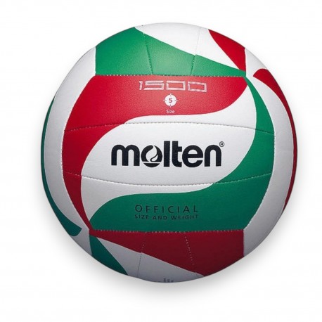 795801 PIŁKA SIATKOWA MOLTEN V5-M1500 ZIELONO-BIAŁO-CZERWONA ROZMIAR 5