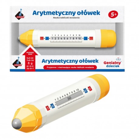 911005 NAUKA MNOŻENIA DZIELENIA ARYTMETYCZNY OŁÓWEK DLA DZIECI GENIALNY DZIECIAK ASKATO