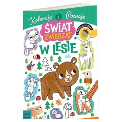 335361 KOLOROWANKA A4 ŚWIAT ZWIERZĄT W LESIE HENRY